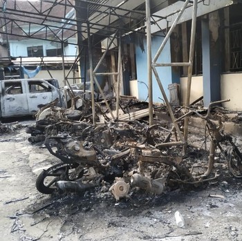 Hancur, Ini Penampakan Kantor Bea Cukai Jayapura