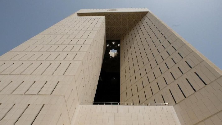 Pemandangan bangunan eksterior Islamic Development Bank Group di Jeddah, Arab Saudi 31 Mei 2018. Foto diambil 31 Mei 2018. REUTERS / Reem Baeshen