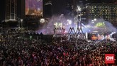 Pawai dimulai dari Patung Kuda di Pintu Muhammad Husni Thamrin, Monas pukul 19.00 WIB menuju Bundaran HI. (CNN Indonesia/Bisma Septalisma)