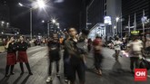 Lebih dari 3.000 aparat gabungan dari personel Polisi dan Satpol PP akan diterjunkan untuk mengamankan seluruh rangkaian kegiatan Jakarta Muharram Festival. (CNN Indonesia/Bisma Septalisma)