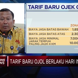 Tarif Baru Ojek Online Melaju di 224 kota