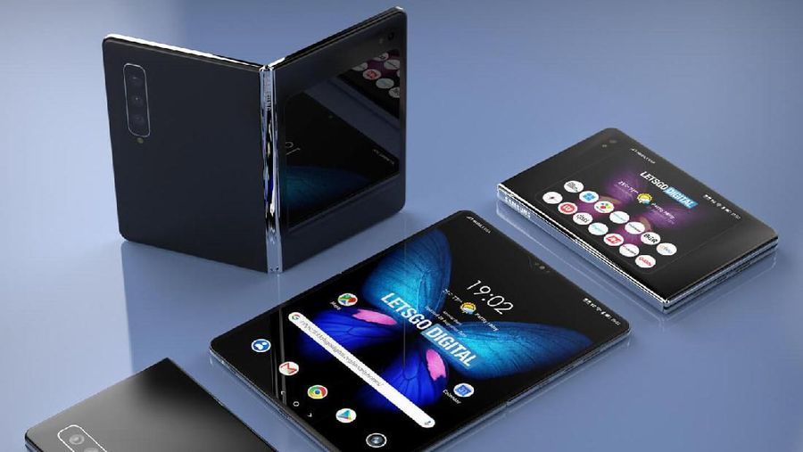 Sebuah situs LetsGoDigital memperlihatkan sebuah desain ponsel pengganti Samsung Galaxy Fold yaitu Samsung Galaxy Fold 2.