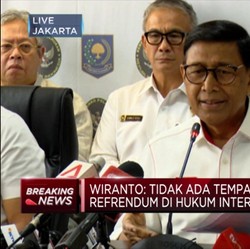 Wiranto Tegaskan tidak ada Ruang untuk Referendum di Papua!