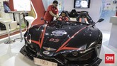 Mobil sport bertenaga listrik hasil karya anak bangsa mejeng di Indonesia Electric Motor Show (IEMS) 2019 di Balai Kartini, Jakarta, Rabu, 4 September 2019. )CNN Indonesia/Bisma Septalisma)