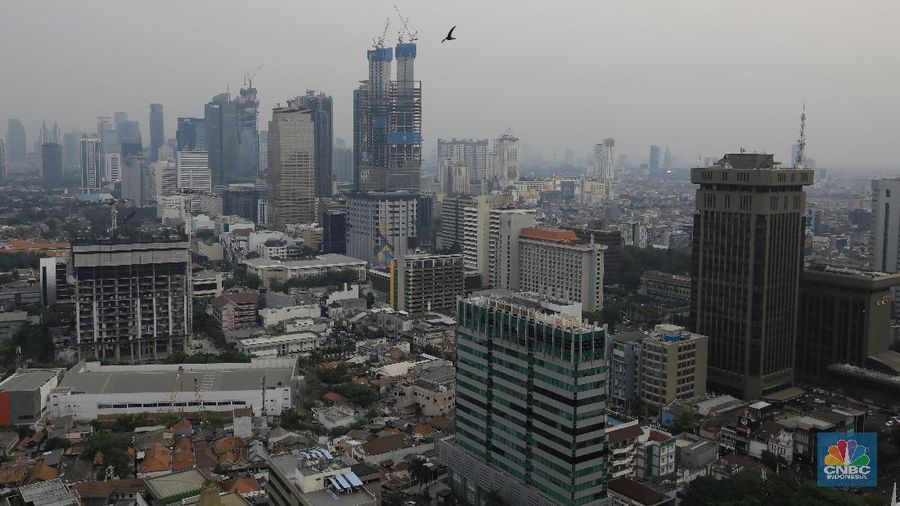 Suasana gedung bertingkat di Jakarta (²©²ÊÍøÕ¾/ Andrean Kristianto)