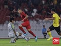 Beto Dua Gol, Indonesia Unggul 2-1 atas Malaysia di Babak I