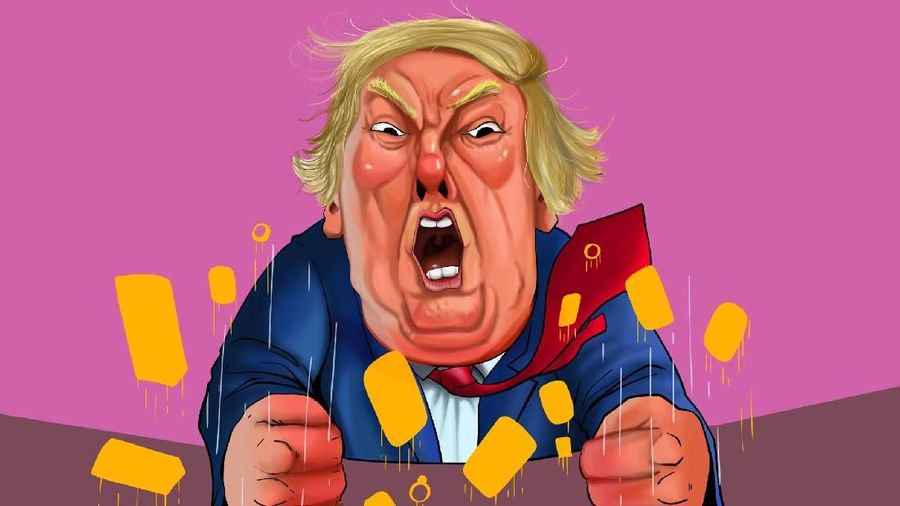 INFOGRAFIS, Trump Marah, Harga Emas Tak Terbendung Sentuh Rekor Baru