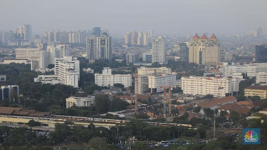 Suasana gedung bertingkat di Jakarta (CNBC Indonesia/ Andrean Kristianto)