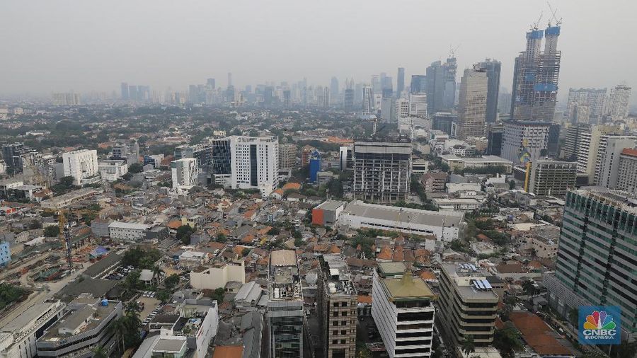 Suasana gedung bertingkat di Jakarta (CNBC Indonesia/ Andrean Kristianto)