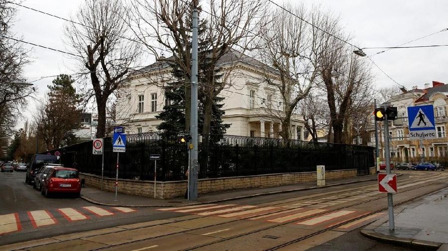 The Iranian ambassador's residence is seen in Vienna, Austria March 12, 2018. REUTERS/Leonhard Foeger