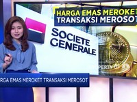 Harga Emas Melesat Transaksi Merosot