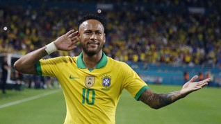 FOTO: Neymar Selamatkan Brasil dari Kekalahan