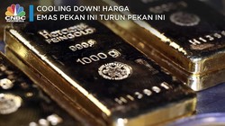 Cooling Down! Harga Emas Pekan Ini Turun Pekan Ini