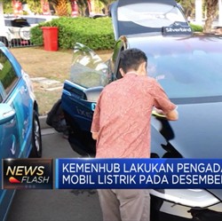 100 Mobil Listrik Disiapkan Bagi Pejabat