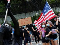 Demonstran Hong Kong Meminta Bantuan Pemerintah AS