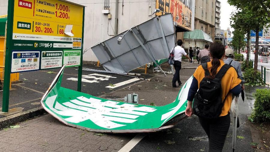 Badai Faxai merupakan badai terbesar yang melanda Jepang dalam 10 tahun terakhir.