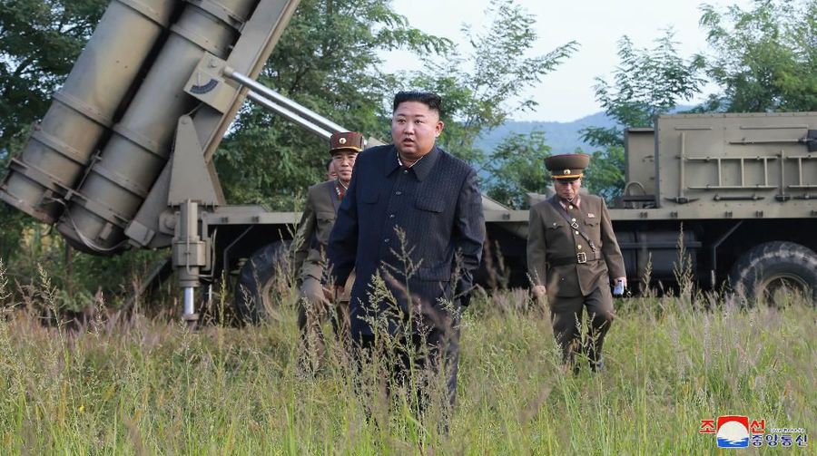 Media pemerintah Korea utara memberitakan, Korea Utara berhasil menguji coba Roket Multiple super besar.