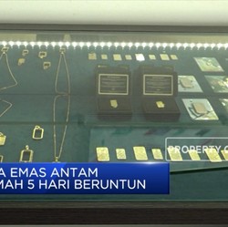 Harga Emas Antam Melemah 5 Hari Beruntun