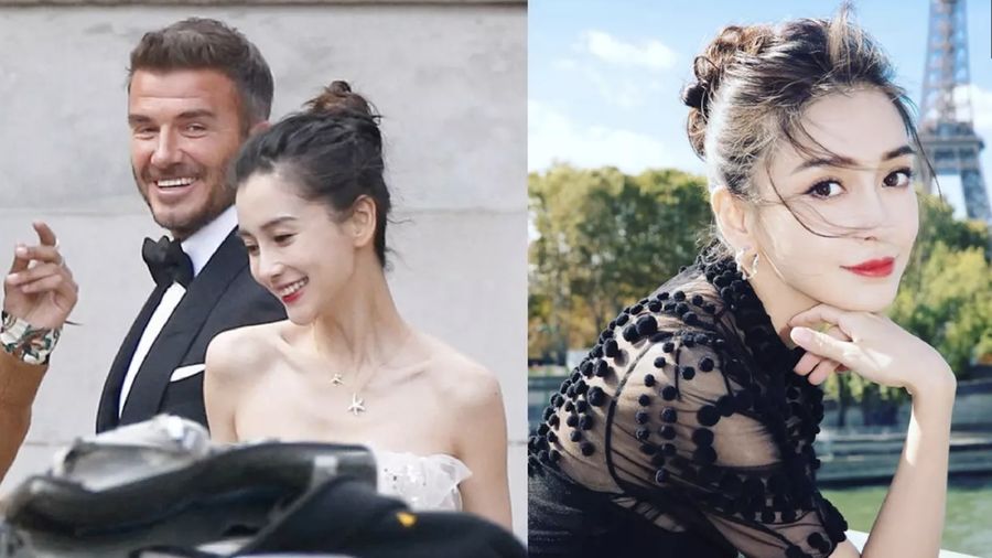 Diam-diam David Beckham gelar pesta pernikahan dengan aktris cantik China, Angela Baby
