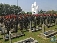 Suasana TMP Kalibata Jelang Upacara Pemakaman BJ Habibie