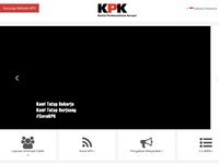Tampilan Muka Situs KPK Mendadak Hitam, Ada Apa?