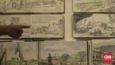 Selain pameran karya sketsa, Sketsaforia Urban juga meliputi workshop, diskusi, sarasehan, tur, travel sketch, sketsa bersama, dan penampilan battle sketch. (CNN Indonesia/Bisma Septalisma)