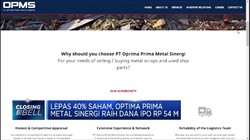 Optima Prima Metal Tetapkan Harga IPO Rp 135 Per Saham