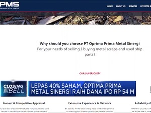 Optima Prima Metal Tetapkan Harga IPO Rp 135 Per Saham