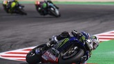 Maverick Vinales meraih podium ketiga di MotoGP San Marino setelah meraih pole position. (Photo by Marco Bertorello / AFP)