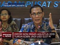 Neraca Dagang Agustus 2019 Surplus USD 85,1 Juta