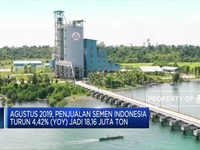 Akhir Agustus 2019, Penjualan Semen Indonesia Turun