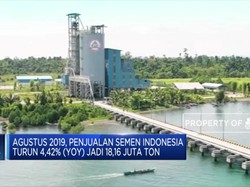 Akhir Agustus 2019, Penjualan Semen Indonesia Turun