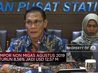 BPS : Nilai Impor Agustus 2019 Mencapai USD 14,20 M