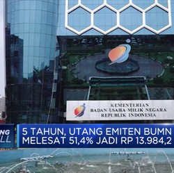 Wow! Dalam 5 Tahun Utang Emiten BUMN Melesat