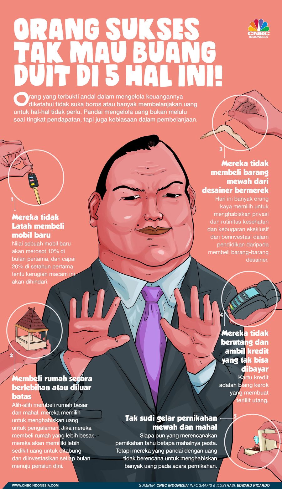 Buat orang sukses, haram hukumnya buang buang duit di 5 hal ini 
