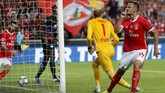 RasenBallsport Leipzig kalahkan tuan rumah Benfica 2-1 berkat dua gol Timo Werner di Stadion Da Luz. (AP Photo/Armando Franca)