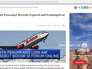 Waduh! Data Penumpang Lion Air Bocor