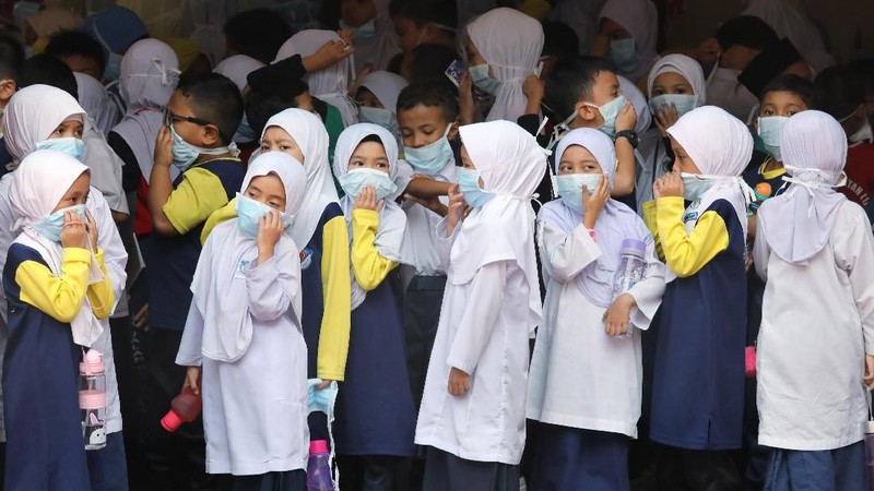Akibat kebakaran hutan negara tetangga mendapatkan 