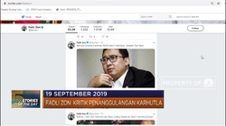 Fadli Zon Kritik Penanggulangan Karhutla