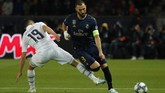 Kekalahan Real Madrid makin terasa mutlak karena mereka tak bisa mencetak tembakan tepat sasaran. (AP Photo/Francois Mori)