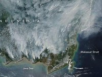 Ini Penampakan Kebakaran Hutan Kalimantan dari Satelit NASA