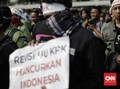 Mahasiswa Tolak RUU KPK Masih Bertahan di Depan DPR