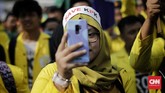 Para mahasiswa juga menyatakan mosi tidak percaya terhadap DPR dan pemerintah. (CNN Indonesia/Adhi Wicaksono)