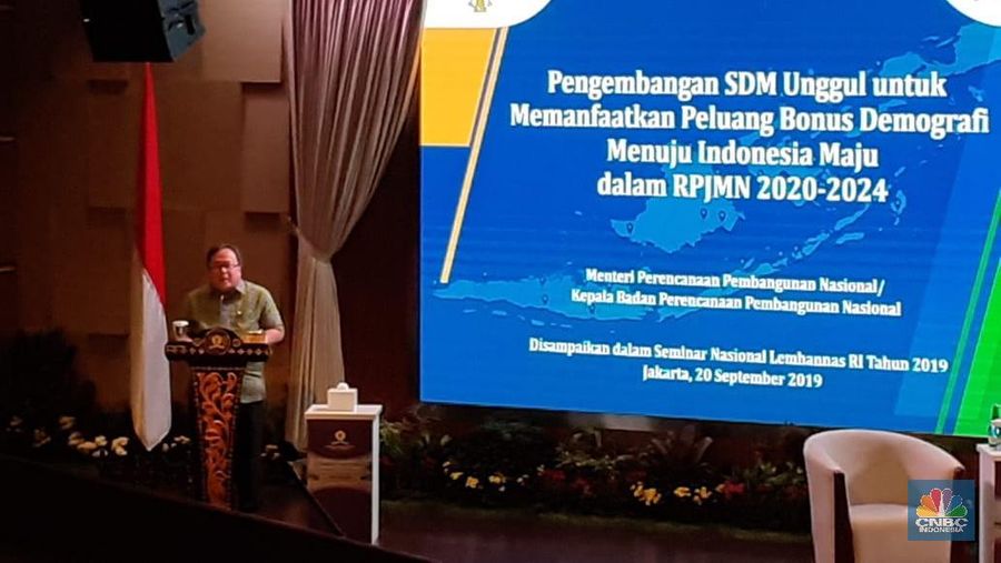 Menteri Perencanaan Pembangunan Nasional/Kepala Bappenas Bambang Brodjonegoro membeberkan kondisi kependudukan di Indonesia saat ini.