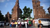 Aksi protes global perubahan iklim di New York ini merupakan bagian dari gerakan Global Climate Strike yang diselenggarakan selama 20-27 September mendatang di seluruh dunia. (Photo by SONNY TUMBELAKA / AFP)
