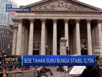 Beda Dengan The Fed, Bank Of England Tahan Suku Bunga 0,75%