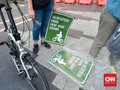 Kendaraan Masuk Jalur Sepeda Akan Ditilang