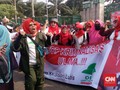 Demo Tolak RUU PKS, Emak-emak Juga Tuntut Pulangkan Rizieq
