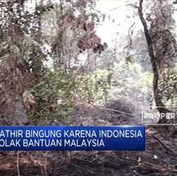 Indonesia Tolak Bantuan Pemadaman Karhutla, Mahathir Bingung