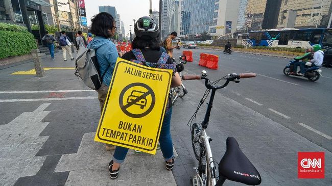 Ada Tiga Marka di Jalur Sepeda, yang Melanggar Bakal Ditilang